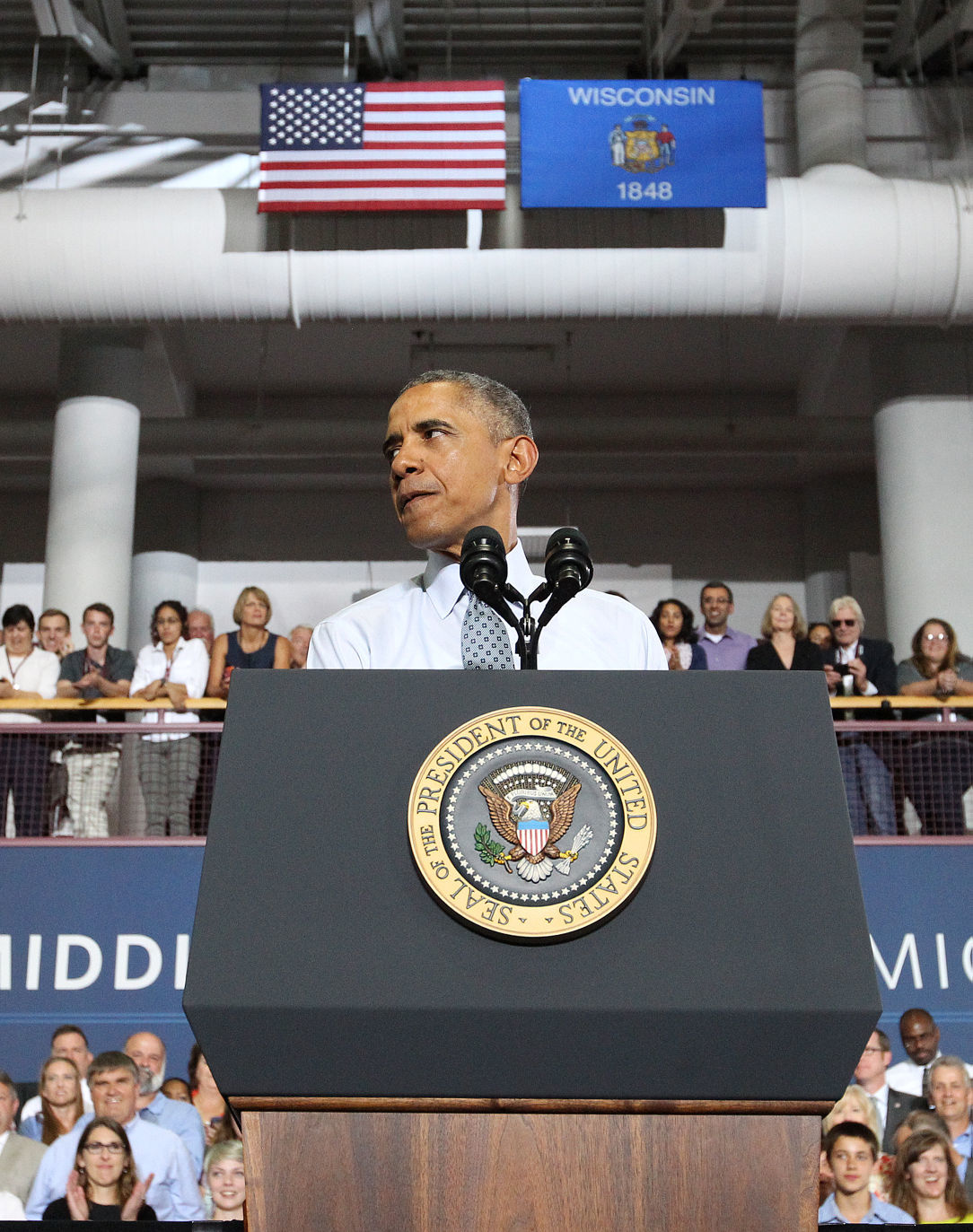 2015: President Barack Obama in La Crosse